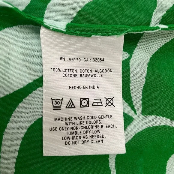 Anthropologie | Maeve green and white blouse - Picture 5 of 5